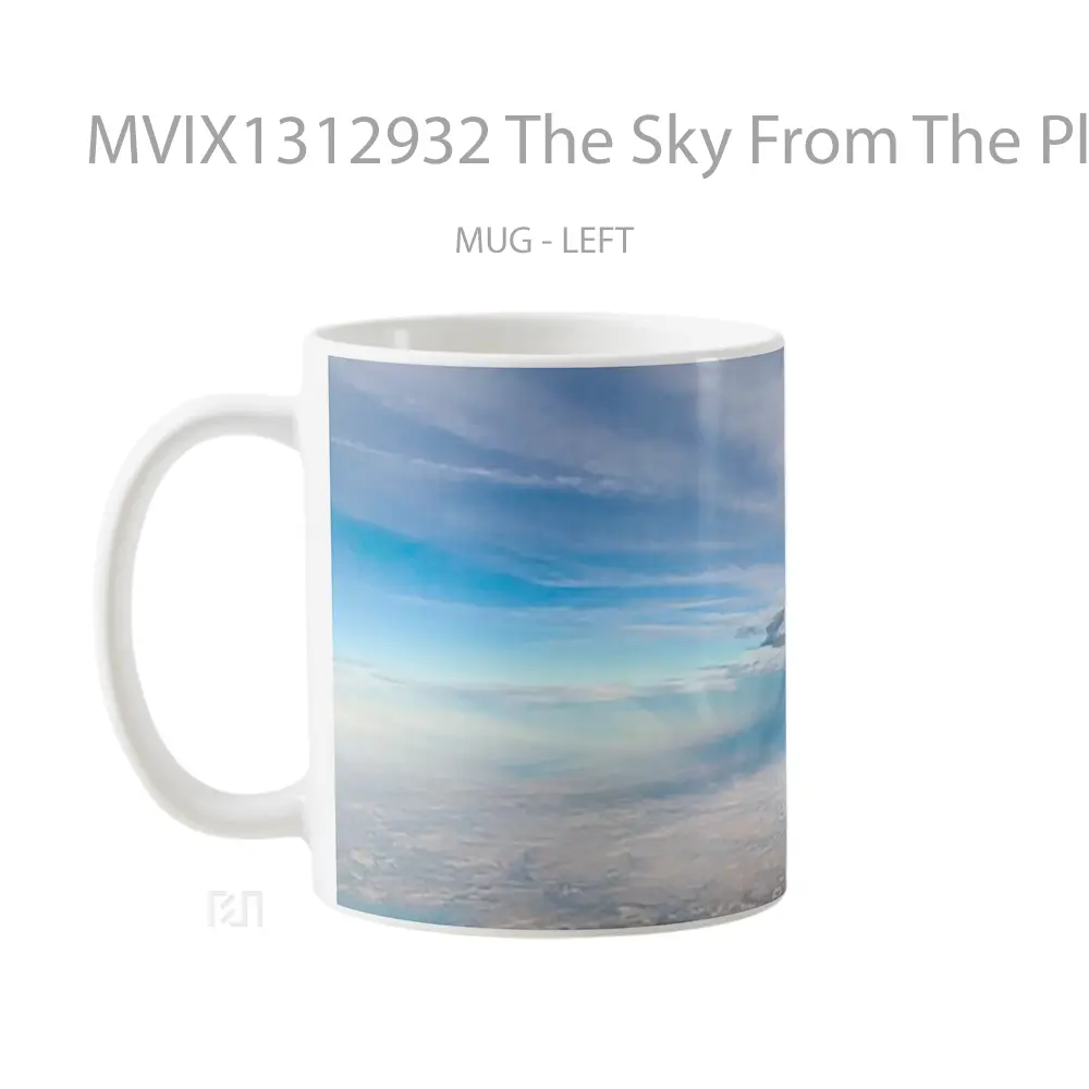 Mug The Sky From The Plane Gelas Pemandangan Alam - All-side / Desain