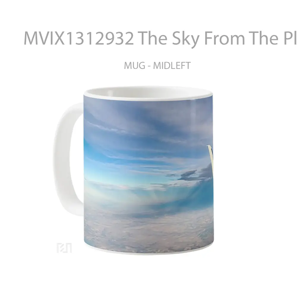 Mug The Sky From The Plane Gelas Pemandangan Alam - All-side / Desain