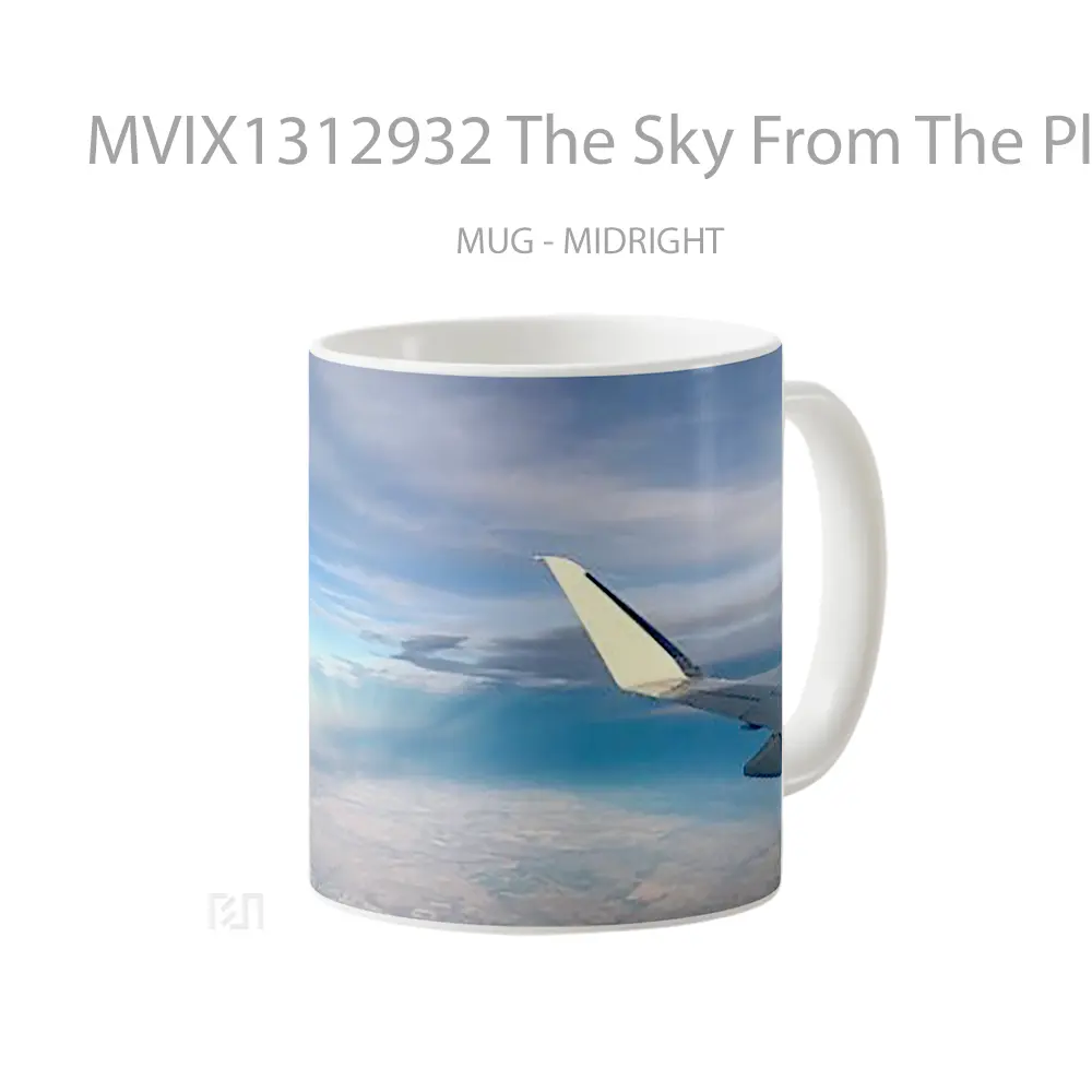 Mug The Sky From The Plane Gelas Pemandangan Alam - All-side / Desain