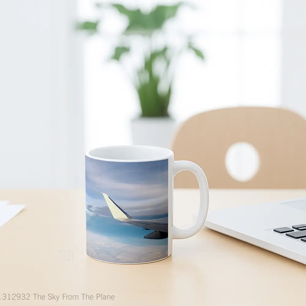 Mug The Sky From The Plane Gelas Pemandangan Alam - All-side / Desain