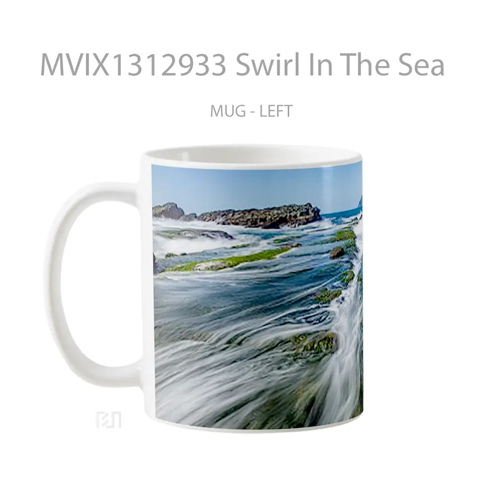 Mug Swirl In The Sea Gelas Pemandangan Alam - All-side / Desain