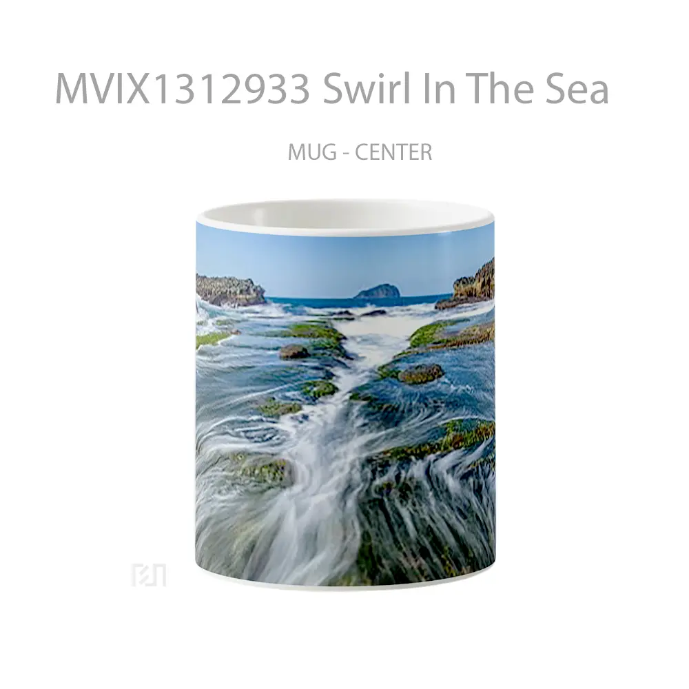 Mug Swirl In The Sea Gelas Pemandangan Alam