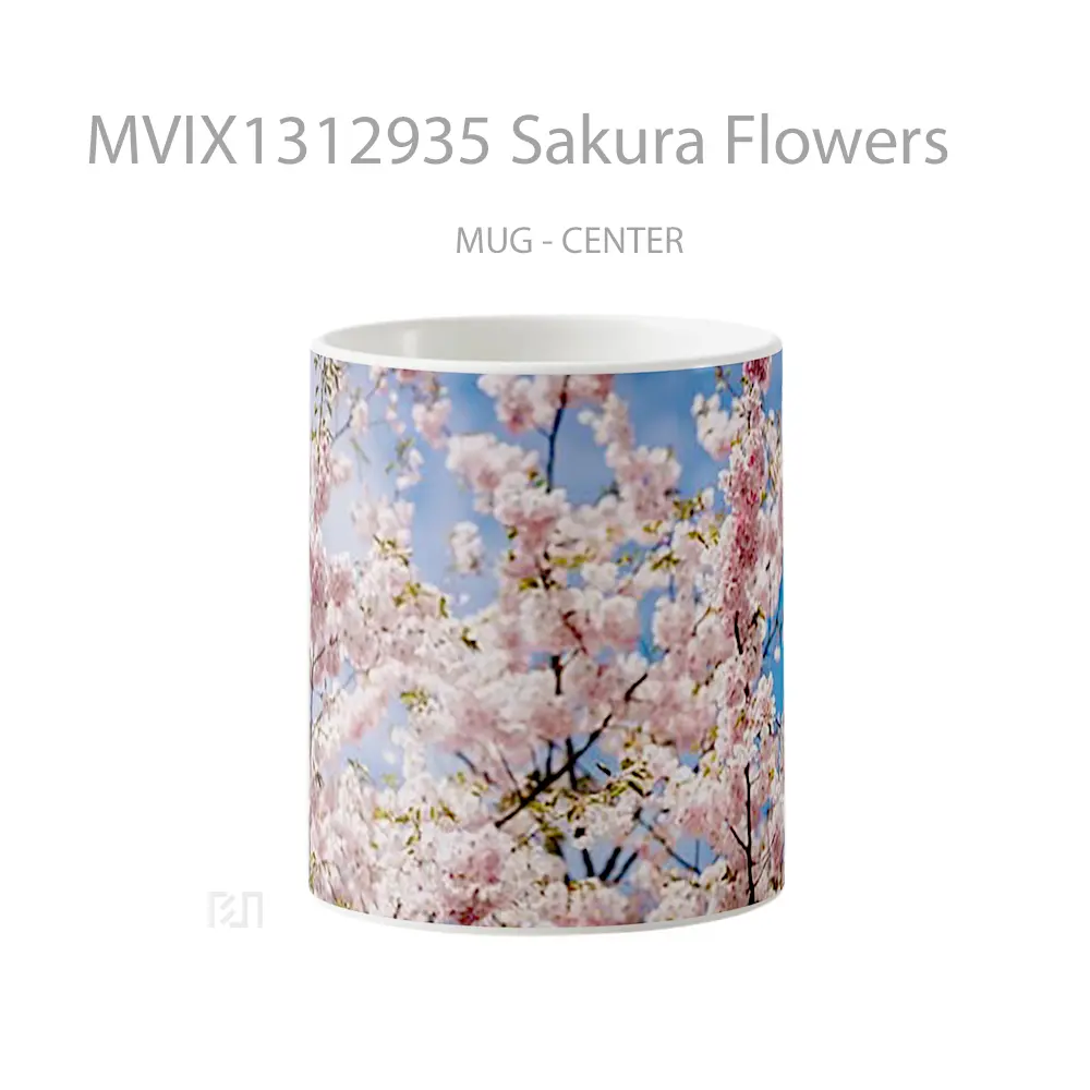 Mug Sakura Flowers Gelas Pemandangan Alam