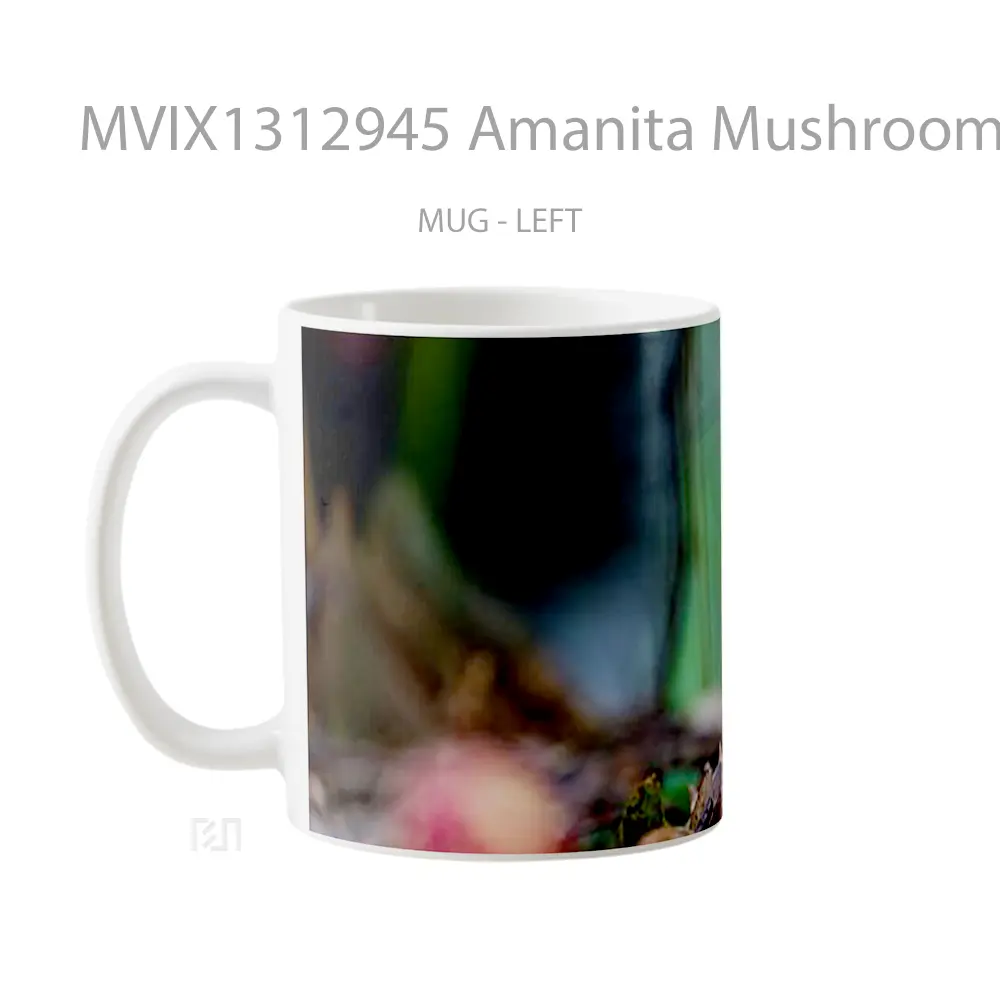 Mug Amanita Mushroom Gelas Keramik Unik - All-side / Desain
