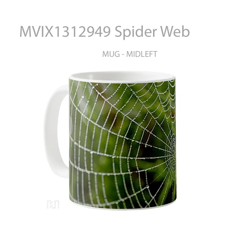 Mug Spider Web Gelas Keramik Unik - All-side / Desain