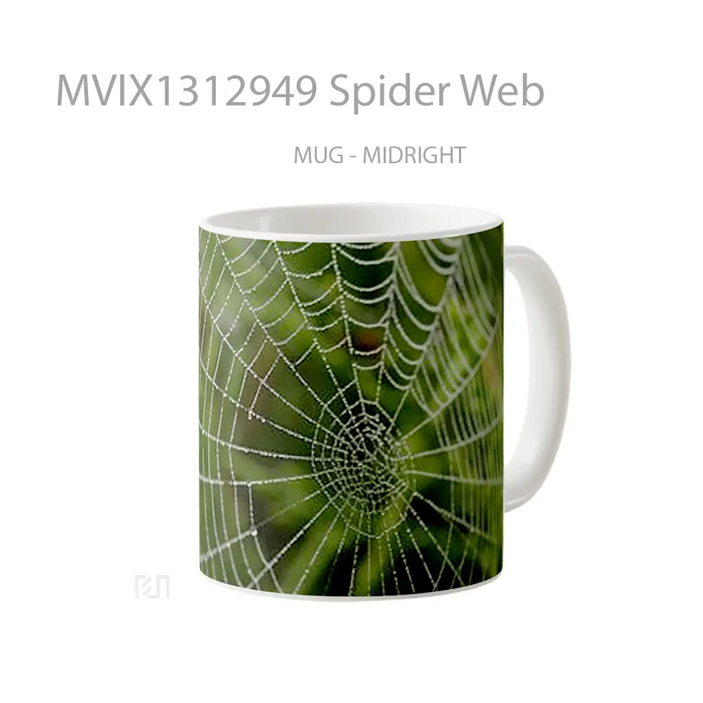 Mug Spider Web Gelas Keramik Unik - All-side / Desain