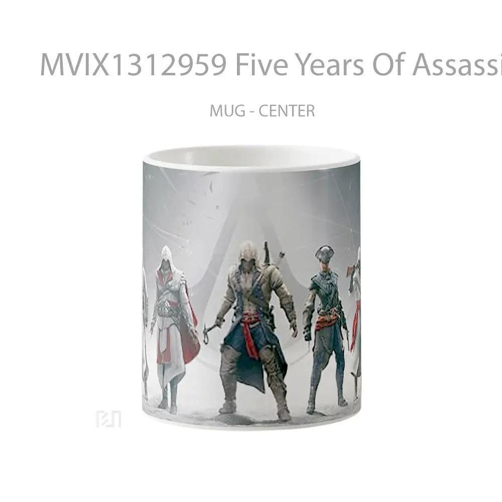 Mug Five Years Of Assassin S Creed Gelas Keramik Unik