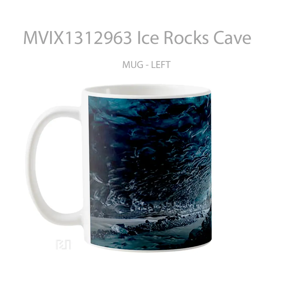 Mug Ice Rocks Cave Gelas Pemandangan Alam - All-side / Desain