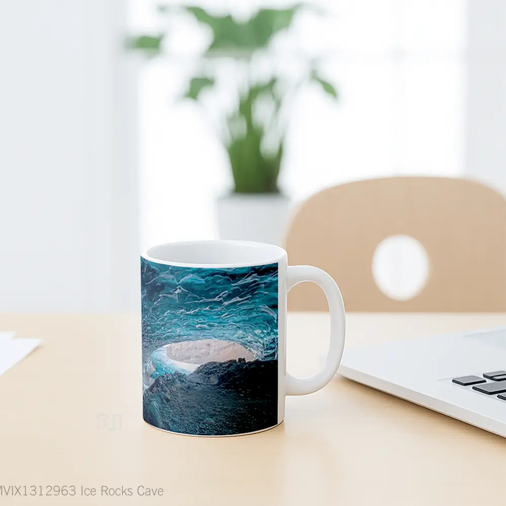 Mug Ice Rocks Cave Gelas Pemandangan Alam - All-side / Desain
