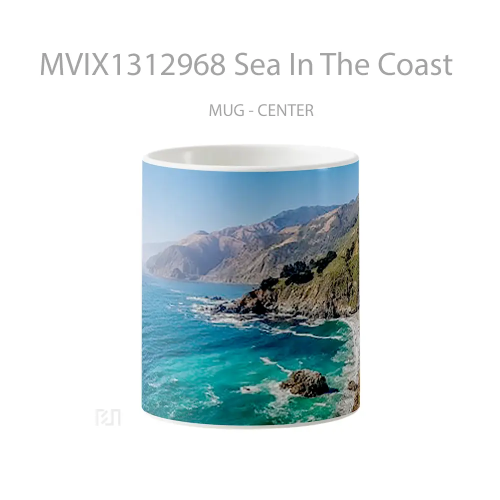 Mug Sea In The Coast Gelas Pemandangan Alam