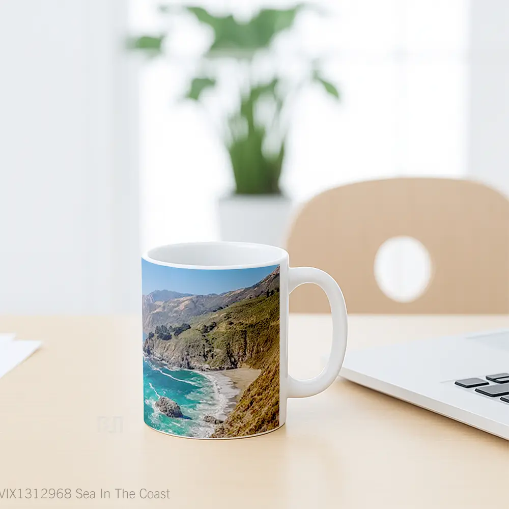 Mug Sea In The Coast Gelas Pemandangan Alam - All-side / Desain