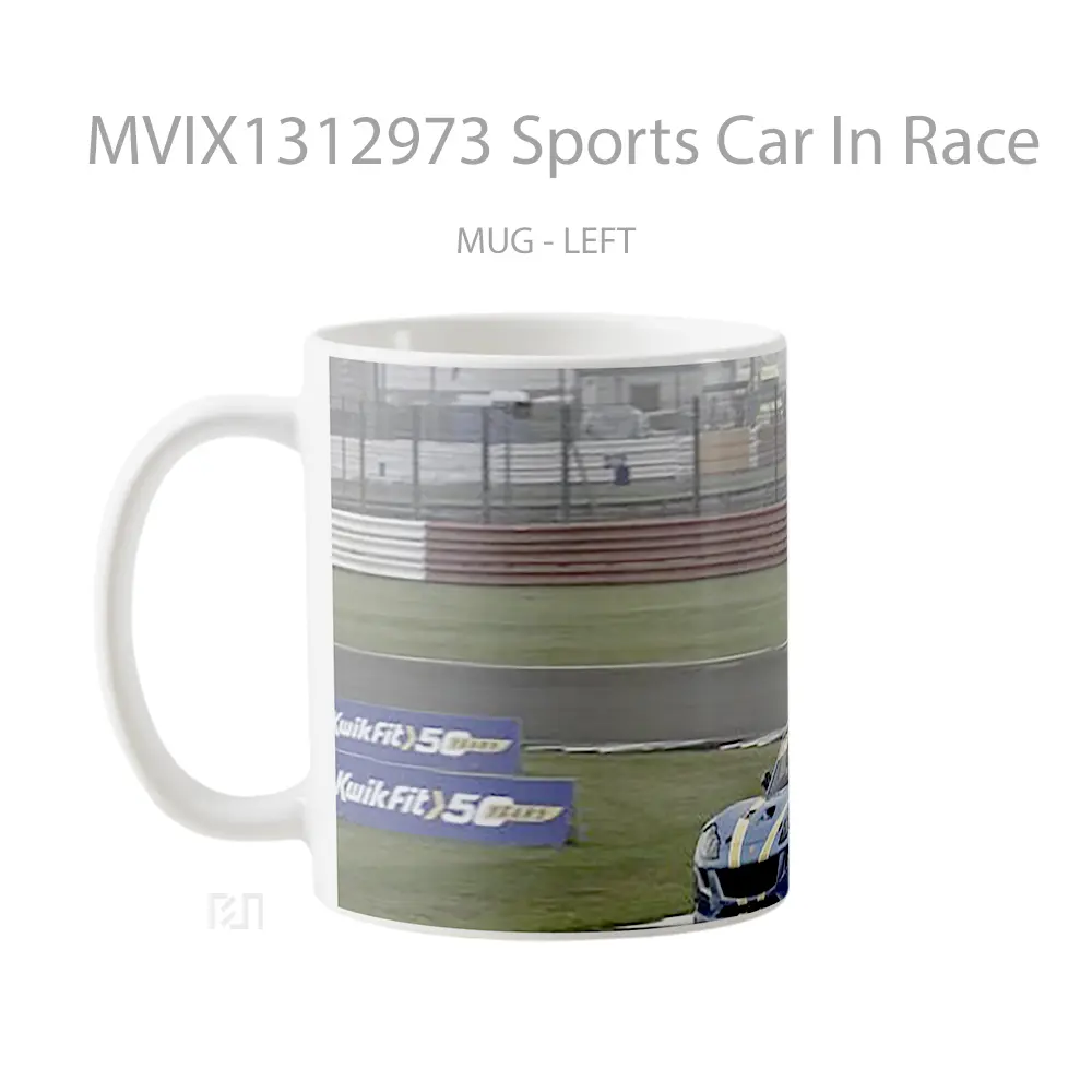 Mug Sports Car In Race Cangkir Mobil - All-side / Desain