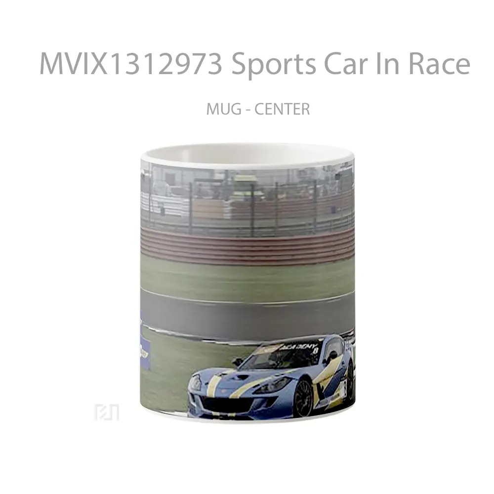 Mug Sports Car In Race Cangkir Mobil