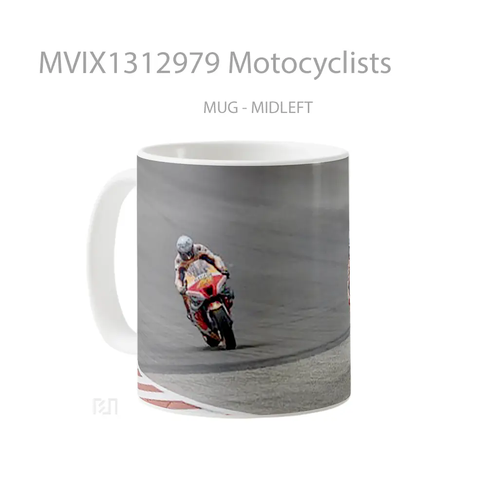 Mug Motocyclists Gelas Keramik Unik - All-side / Desain