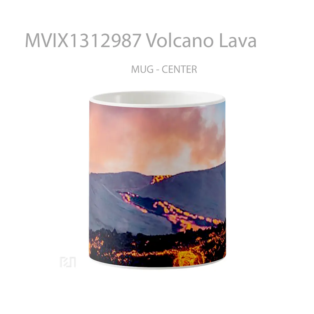 Mug Volcano Lava Gelas Keramik Unik