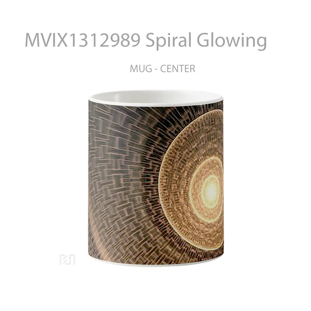 Mug Spiral Glowing Gelas Keramik Unik