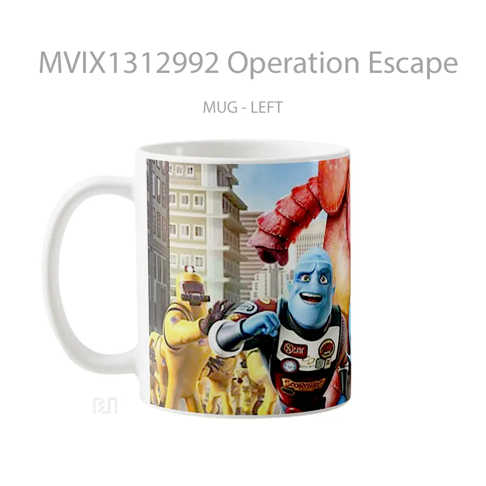 Mug Operation Escape Gelas Keramik Unik - All-side / Desain