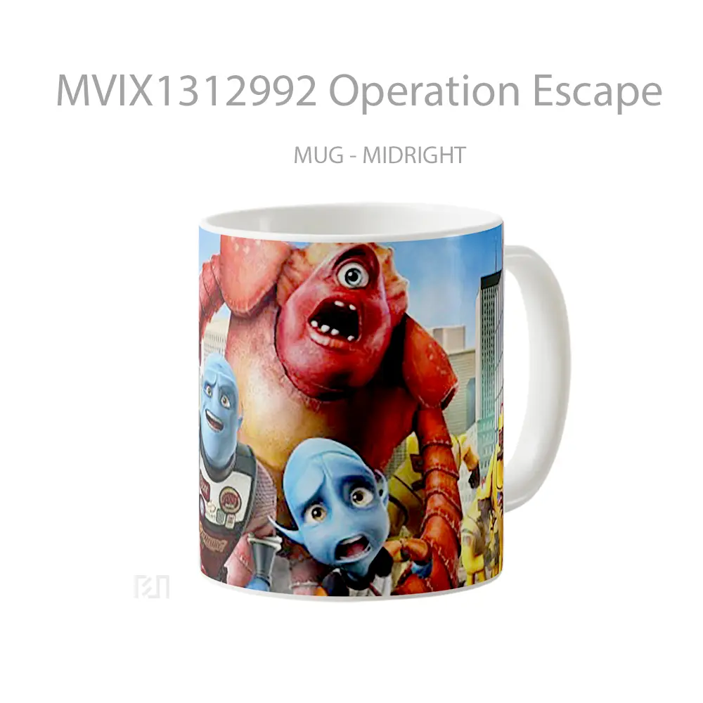 Mug Operation Escape Gelas Keramik Unik - All-side / Desain