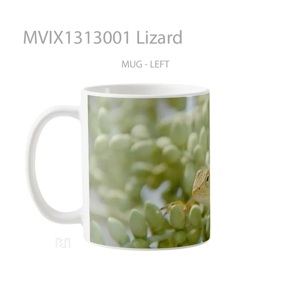 Mug Lizard Gelas Keramik Unik - All-side / Desain