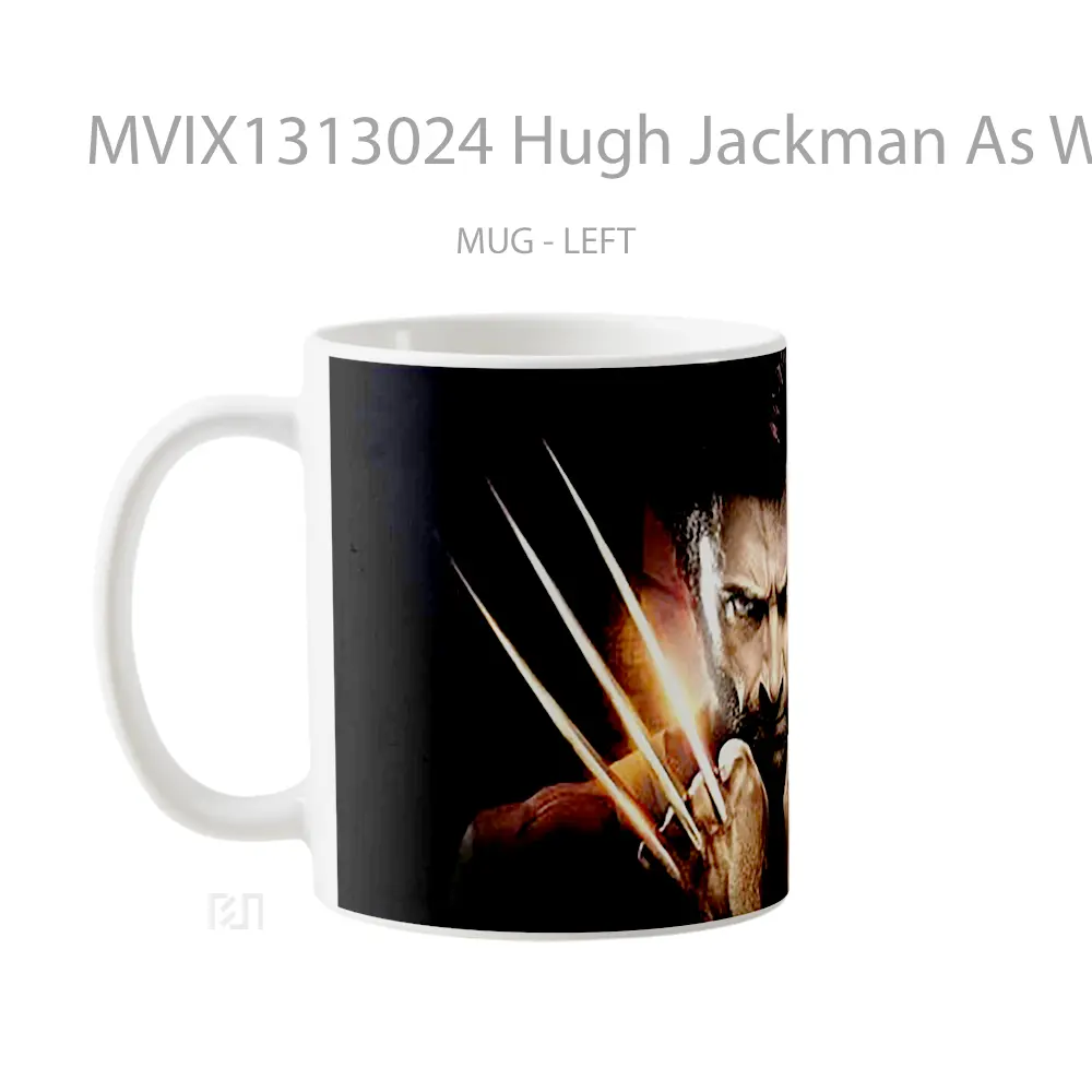 Mug Hugh Jackman As Wolverine Gelas Superhero - All-side / Desain