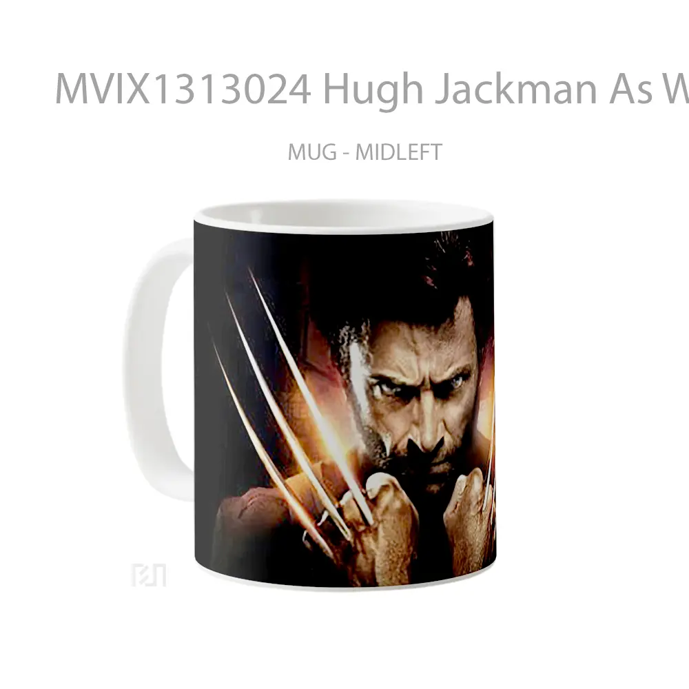 Mug Hugh Jackman As Wolverine Gelas Superhero - All-side / Desain