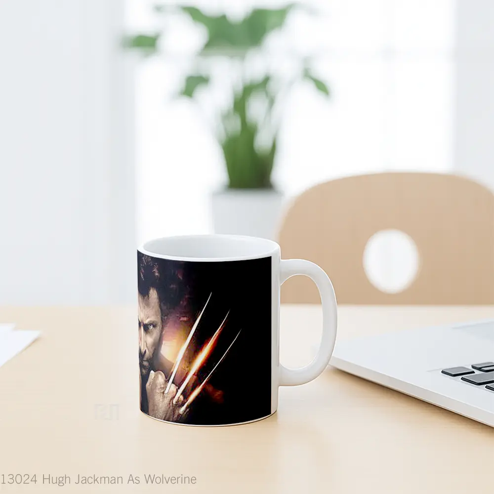 Mug Hugh Jackman As Wolverine Gelas Superhero - All-side / Desain