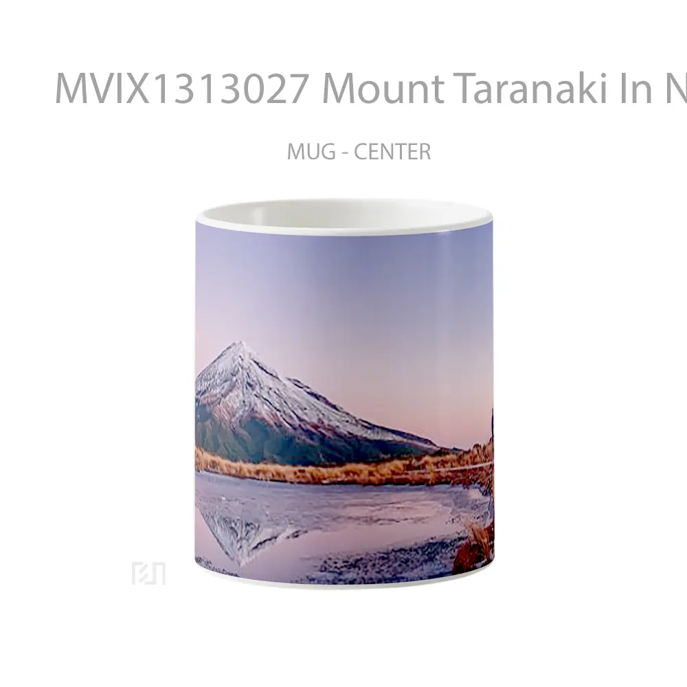 Mug Mount Taranaki In New Zeland Gelas Keramik Unik