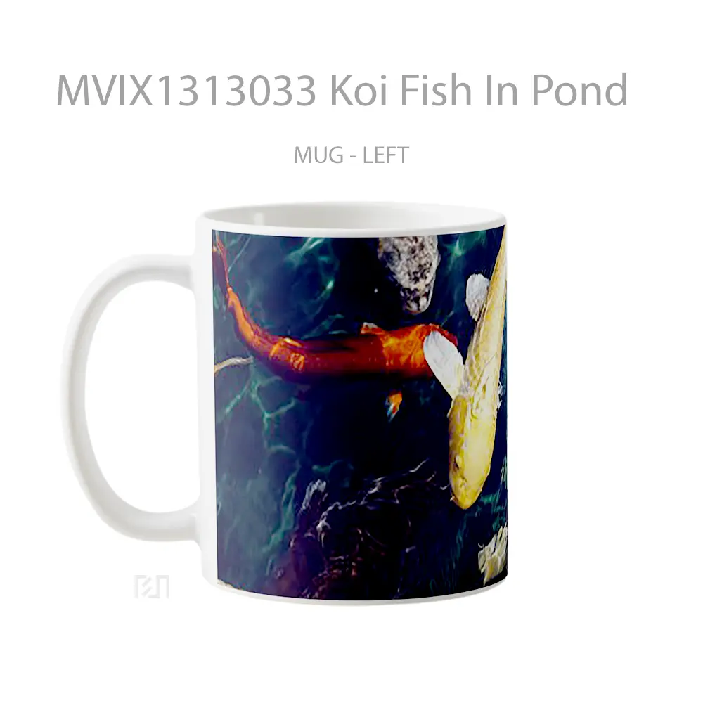 Mug Koi Fish In Pond Gelas Hewan Lucu - All-side / Desain