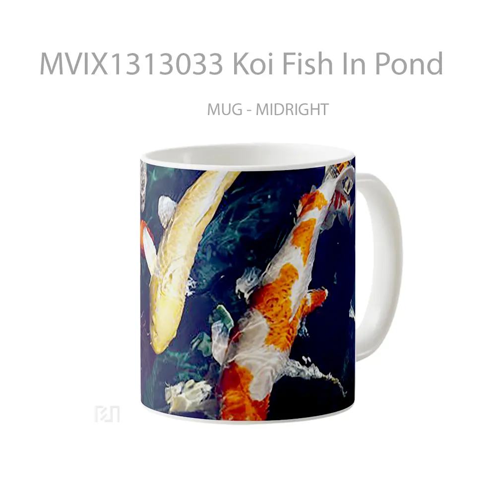 Mug Koi Fish In Pond Gelas Hewan Lucu - All-side / Desain