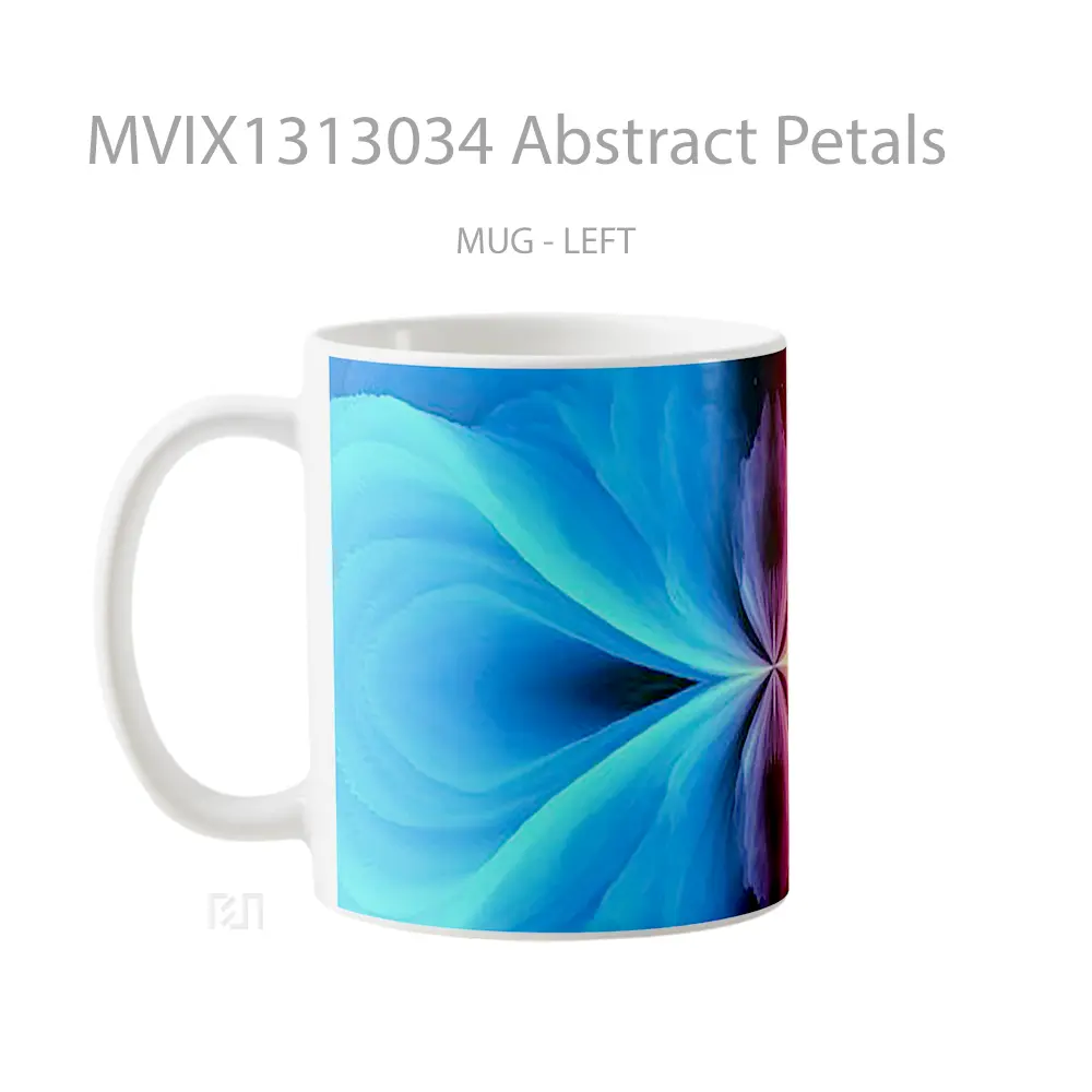 Mug Abstract Petals Gelas Seni Modern - All-side / Desain