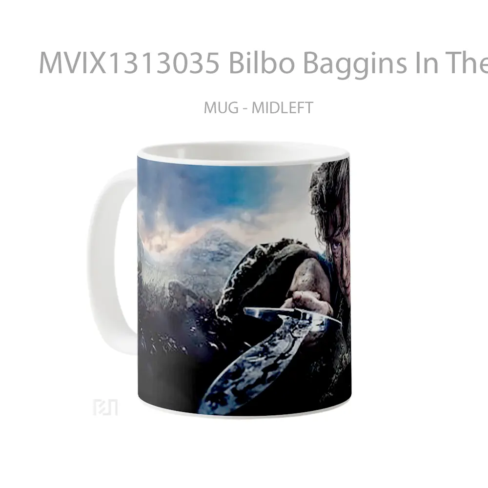 Mug Bilbo Baggins In The Hobbit 3 Gelas Film - All-side / Desain