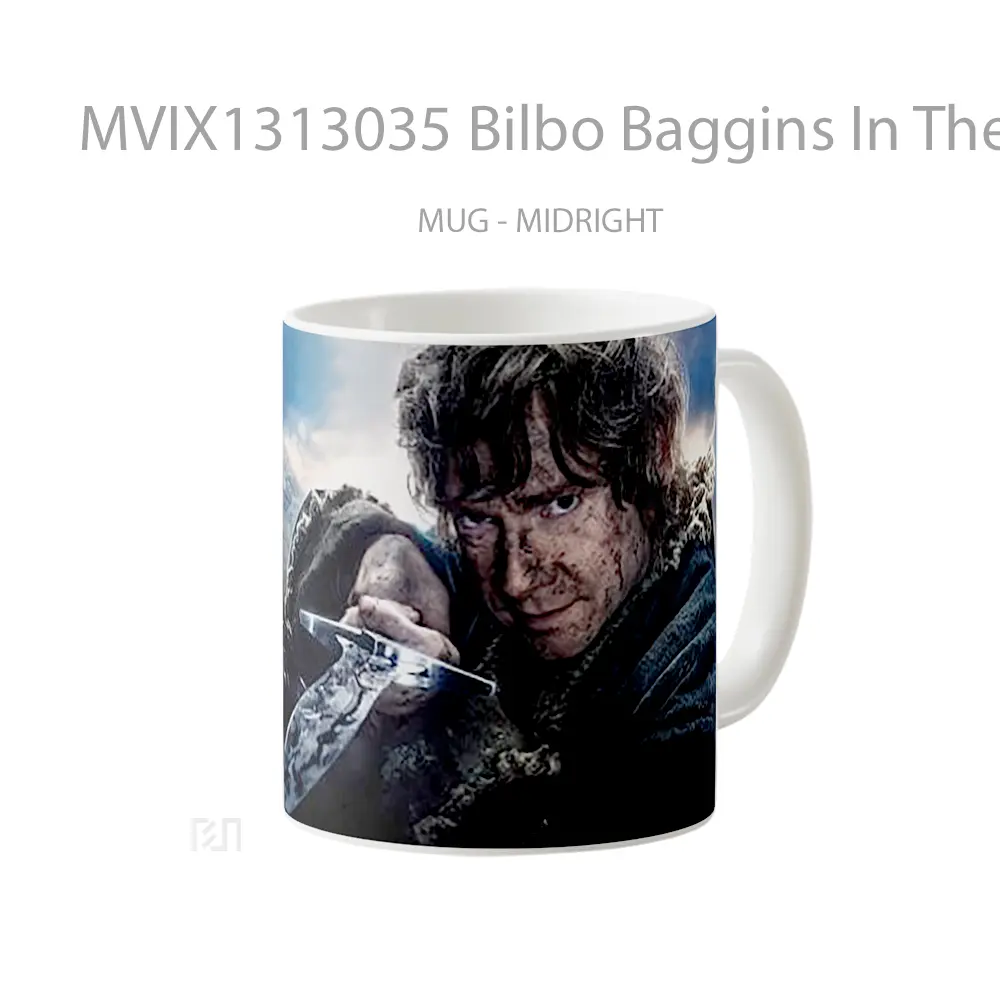 Mug Bilbo Baggins In The Hobbit 3 Gelas Film - All-side / Desain