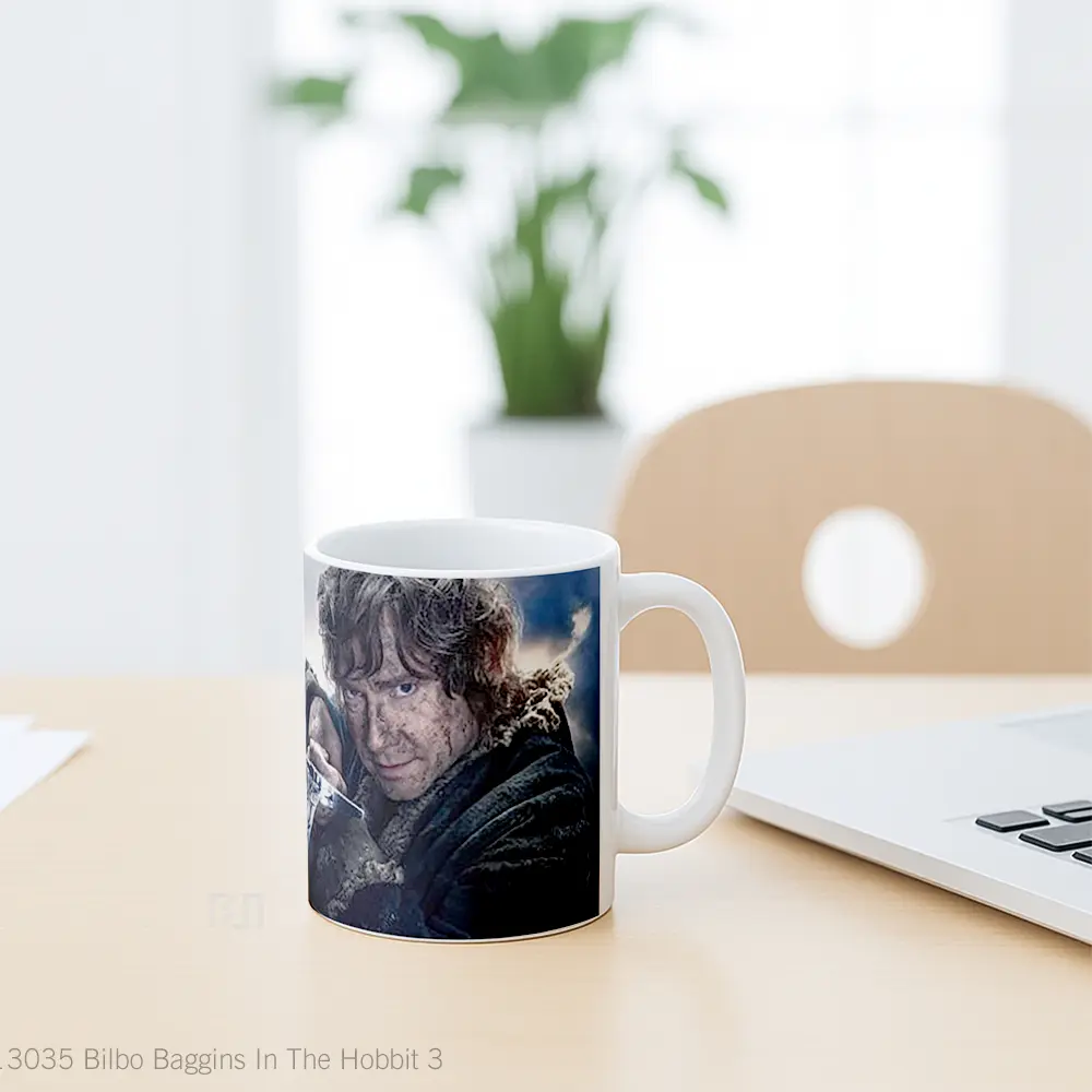 Mug Bilbo Baggins In The Hobbit 3 Gelas Film - All-side / Desain