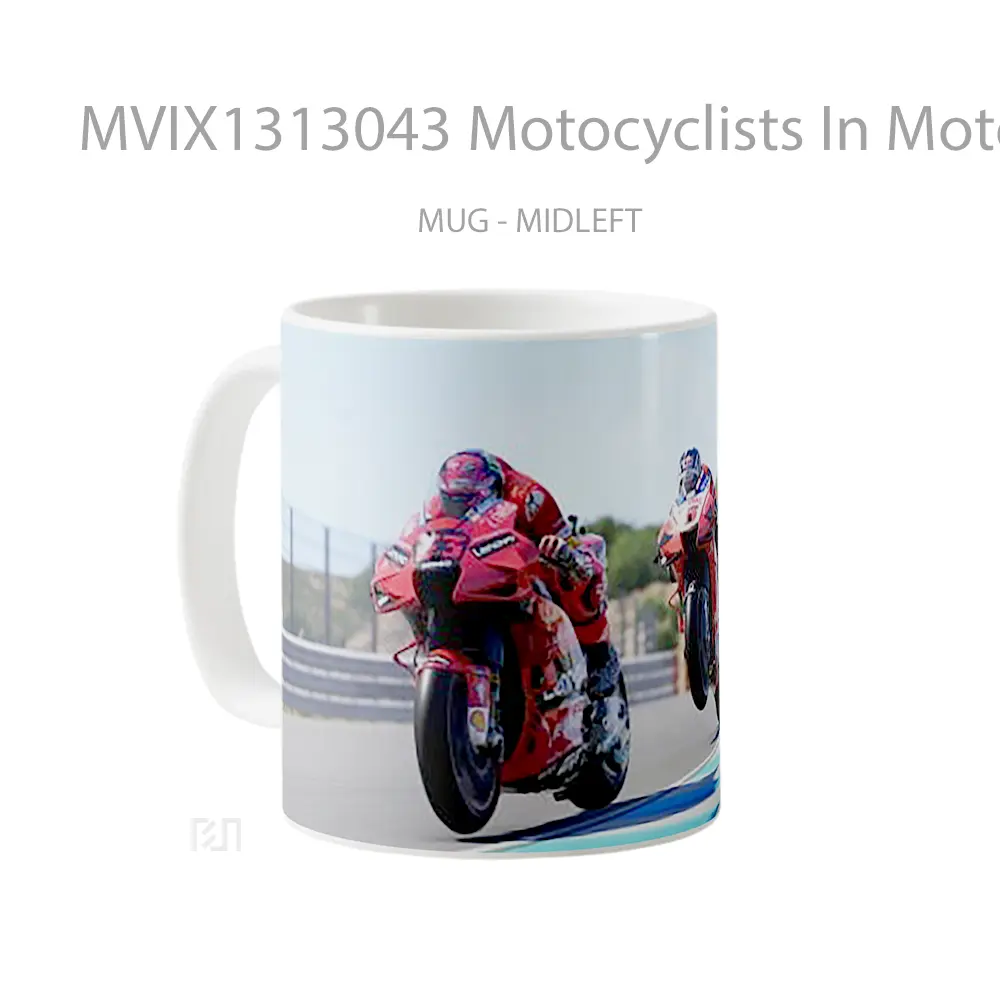Mug Motocyclists In Motogp Gelas Keramik Unik - All-side / Desain