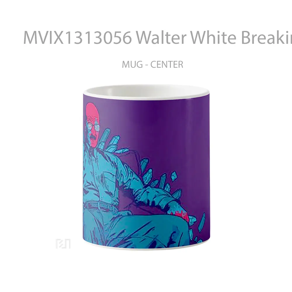 Mug Walter White Breaking Bad Digital Art Gelas Seni Modern