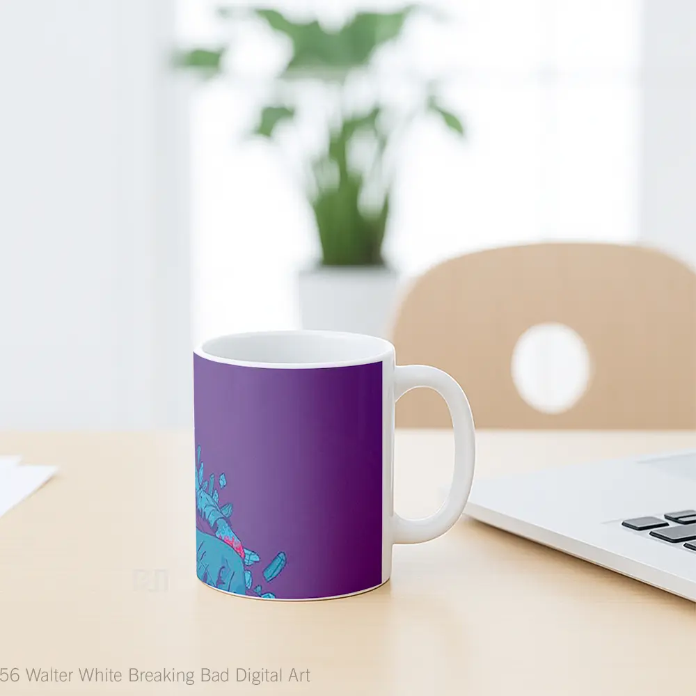 Mug Walter White Breaking Bad Digital Art Gelas Seni Modern - All-side / Desain