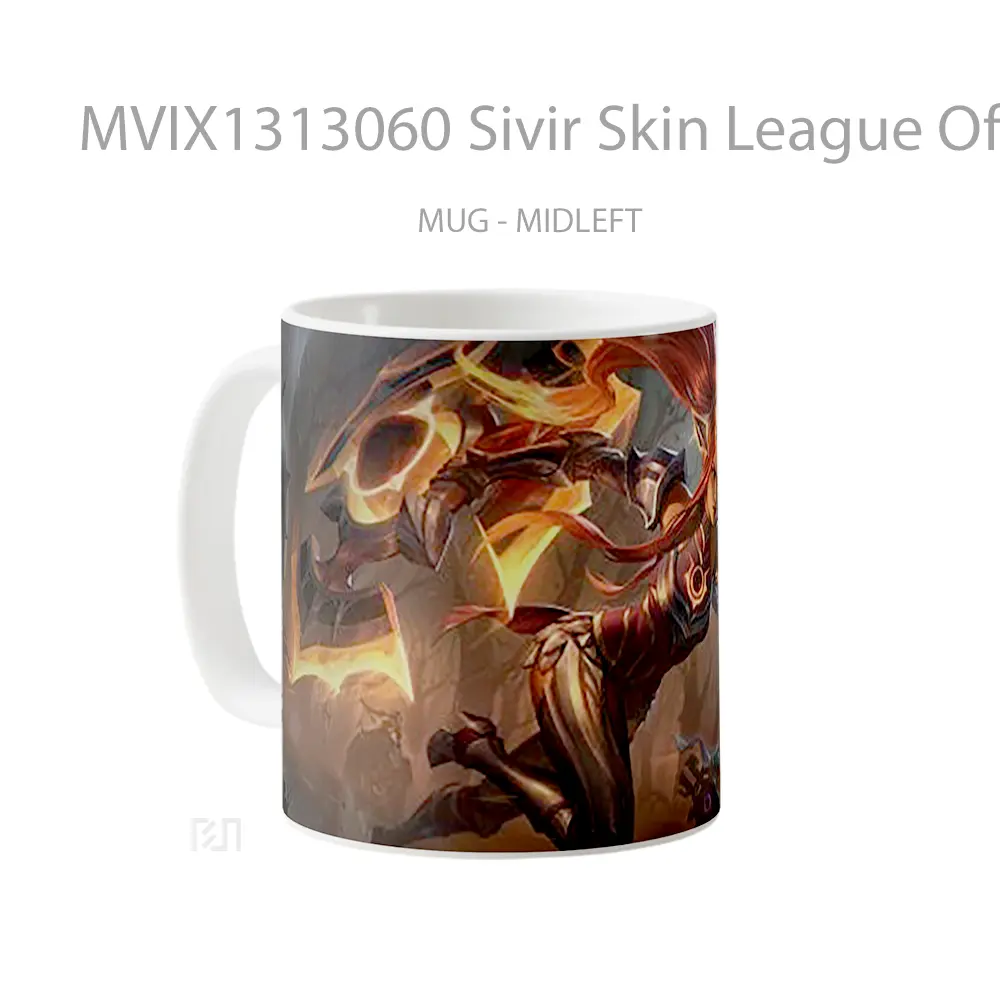 Mug Sivir Skin League Of Legends Cangkir Gamer - All-side / Desain