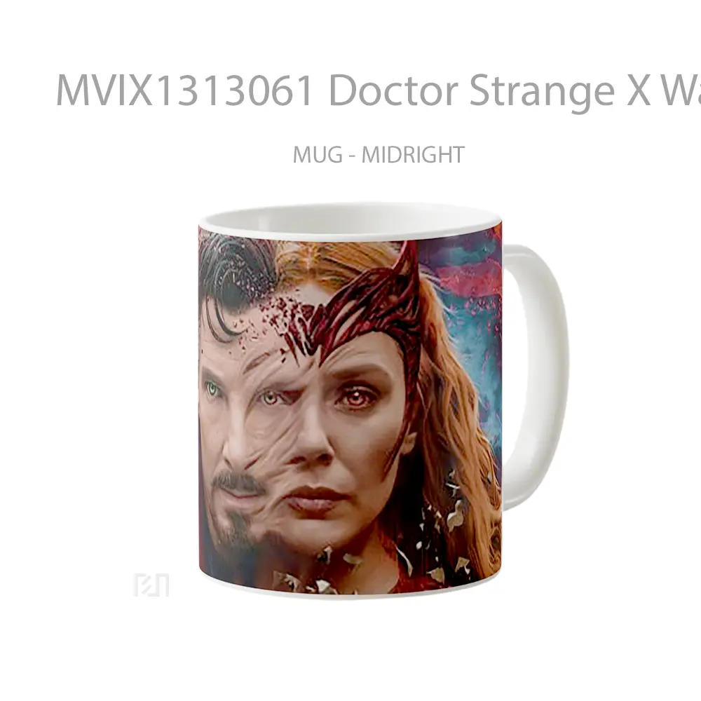 Mug Doctor Strange X Wanda Gelas Superhero - All-side / Desain