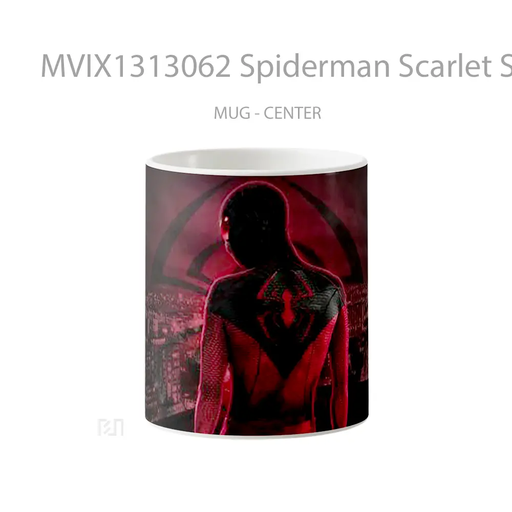 Mug Spiderman Scarlet Suit Gelas Superhero