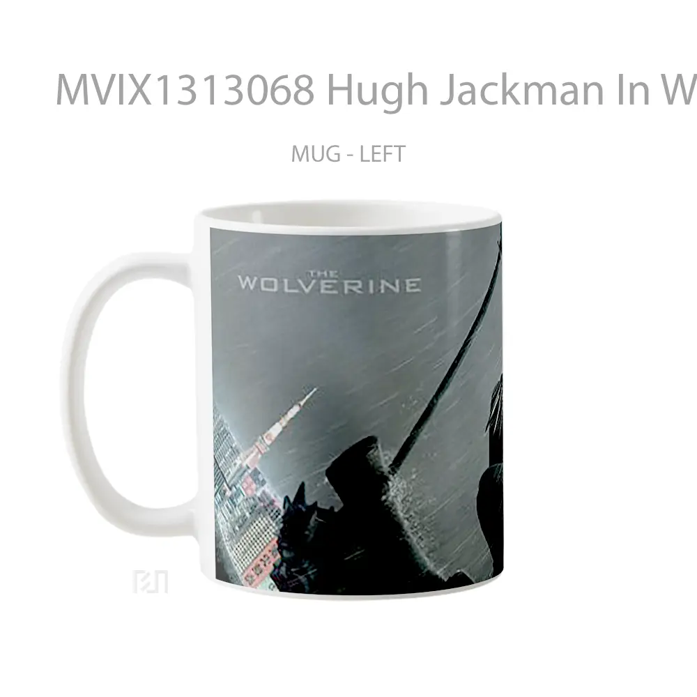 Mug Hugh Jackman In Wolverine Gelas Superhero - All-side / Desain