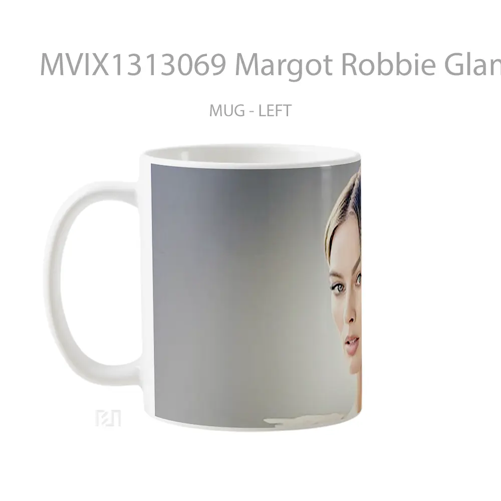 Mug Margot Robbie Glammour Gelas Keramik Unik - All-side / Desain