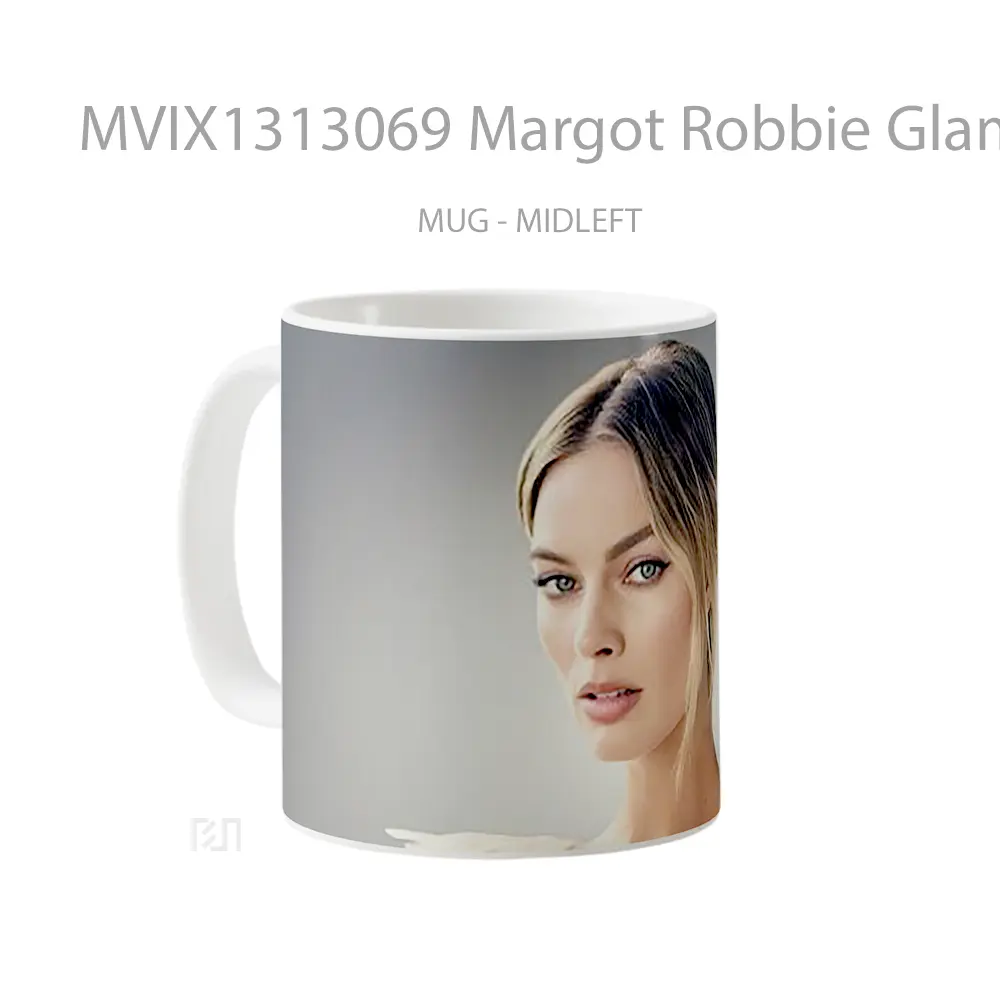 Mug Margot Robbie Glammour Gelas Keramik Unik - All-side / Desain
