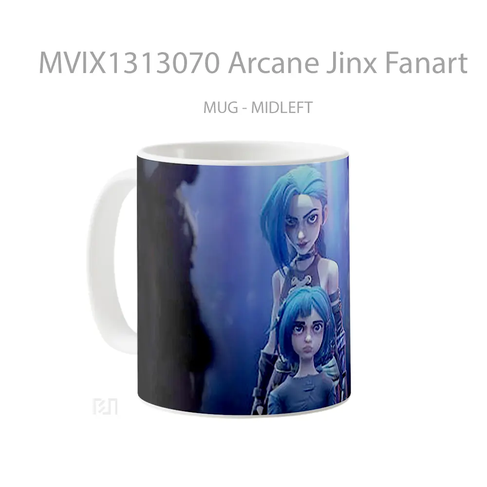Mug Arcane Jinx Fanart Gelas Keramik Unik - All-side / Desain