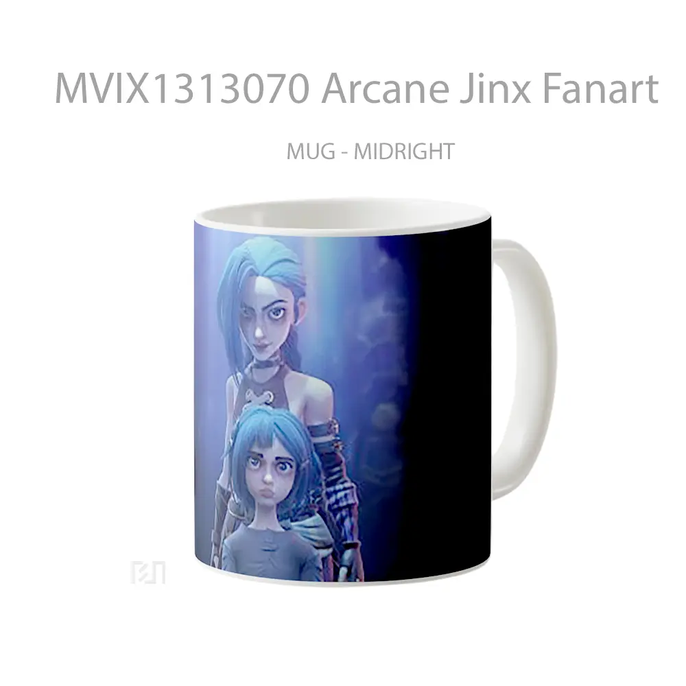 Mug Arcane Jinx Fanart Gelas Keramik Unik - All-side / Desain