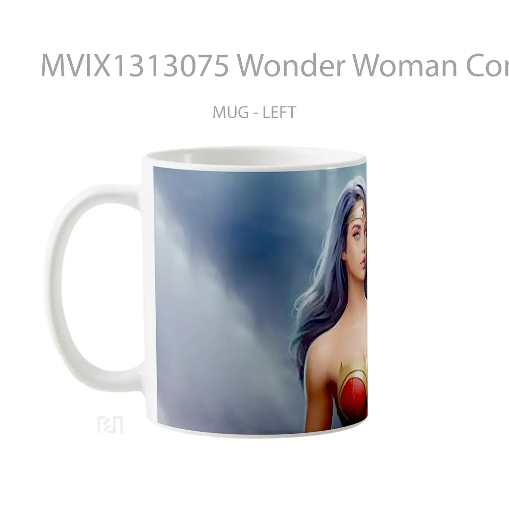Mug Wonder Woman Comic Art Gelas Superhero - All-side / Desain