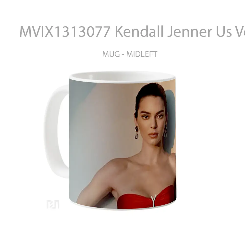 Mug Kendall Jenner Us Vogue Gelas Selebriti - All-side / Desain