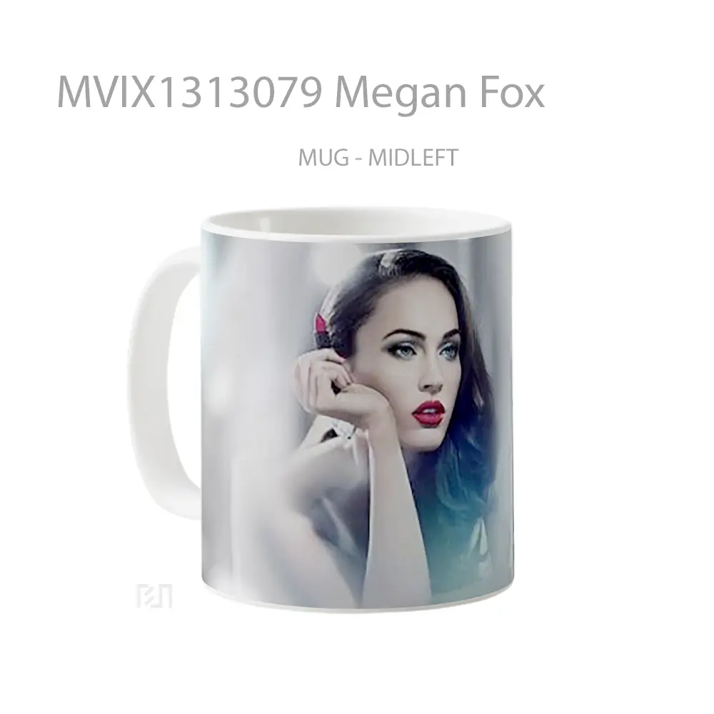 Mug Megan Fox Gelas Selebriti - All-side / Desain