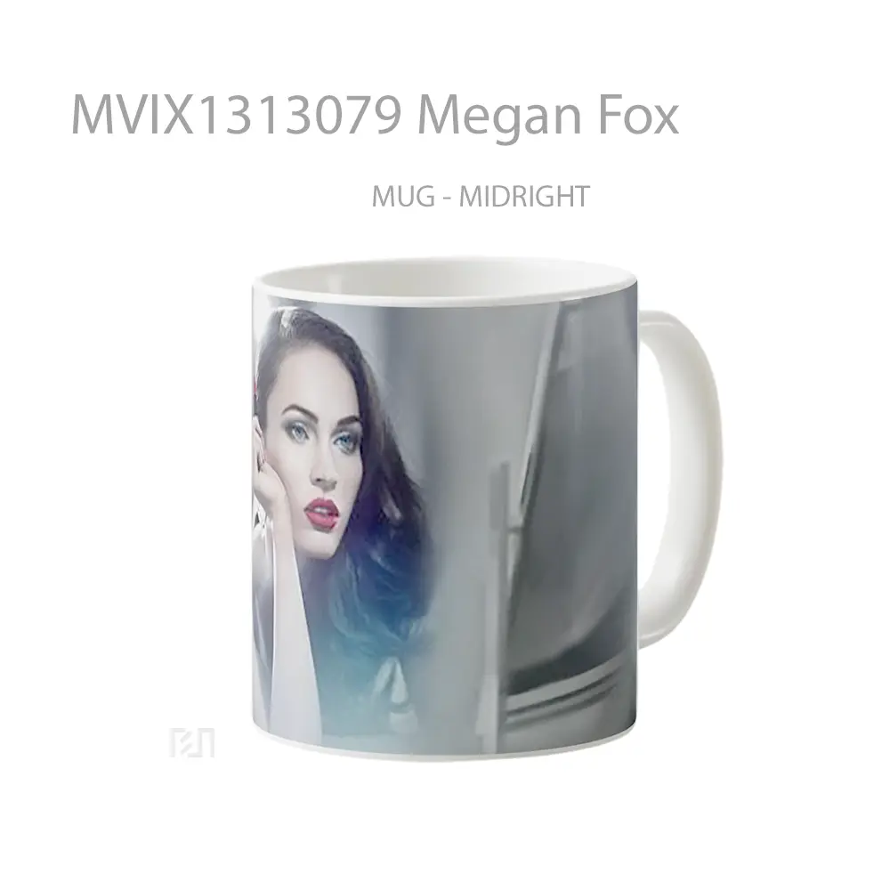 Mug Megan Fox Gelas Selebriti - All-side / Desain