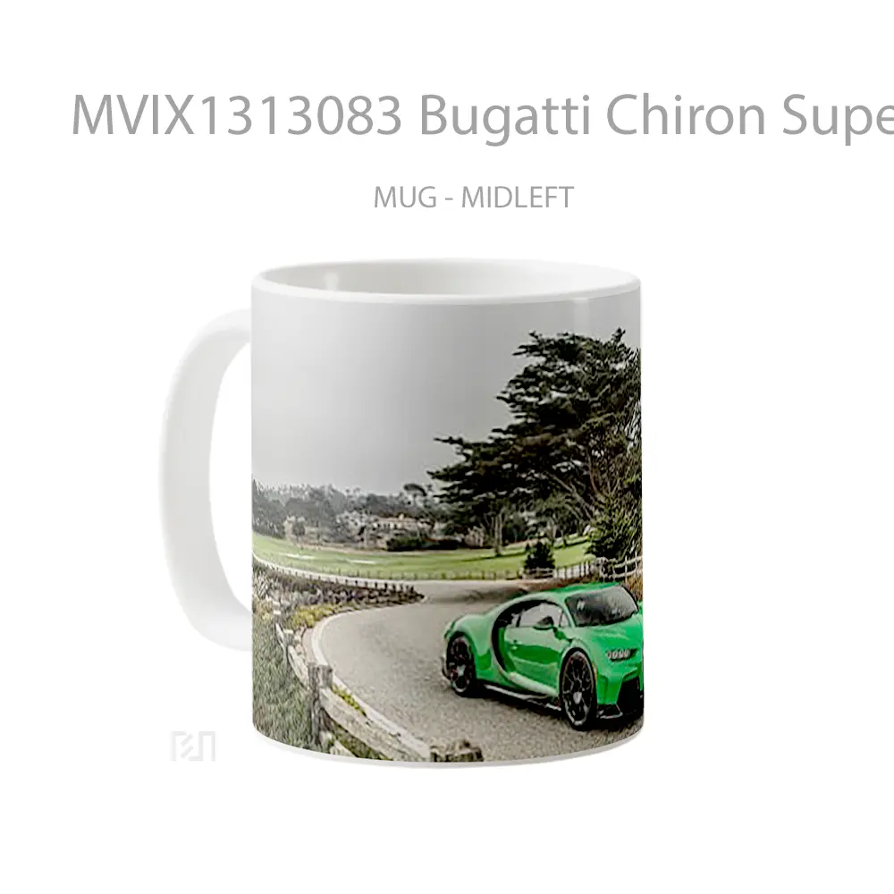 Mug Bugatti Chiron Super Sport L7 Cangkir Mobil - All-side / Desain