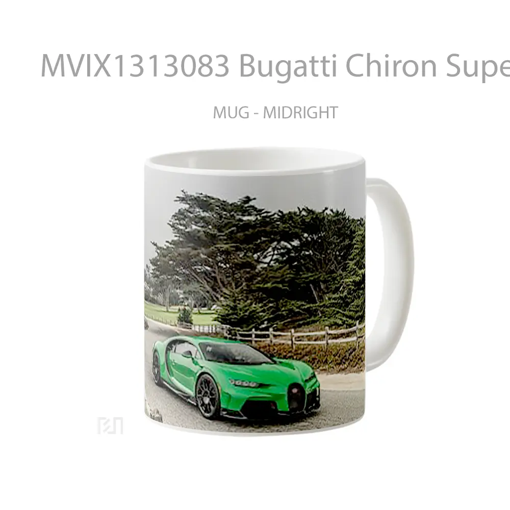 Mug Bugatti Chiron Super Sport L7 Cangkir Mobil - All-side / Desain